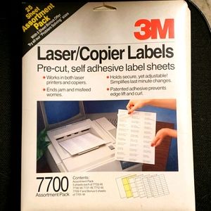 3M Laser/Copier Labels asst. pk
